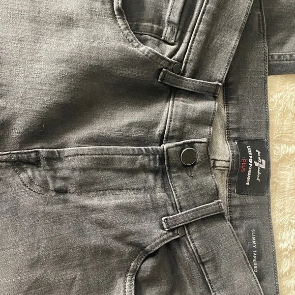 7 For All Mankind Men's black Slim Jeans - Picture 1 of 5
